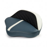 Lure Stool Seat Nautical-Style Boat Seat with Backrest Quilted Boat Chair with Backrest for Boaters