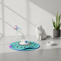 Electric Rotating Cat Toy Interactive Automatic Cat Teaser Multi-Functional Pet Supplies for Indoor Cats