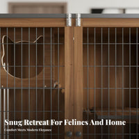 Wooden Cat Villa spacious Large Space Multi-Level Cat Villa Luxury Design Pet Furniture for Indoors, Living Room, Bedroom