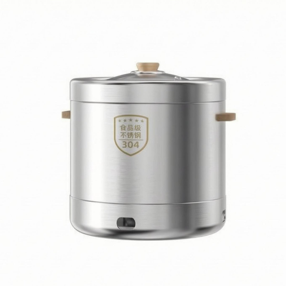 Cylindrical Briquette-Fired Grill Lid Portable Grill Set Bottom Ventilation Openings Outdoor Cooking