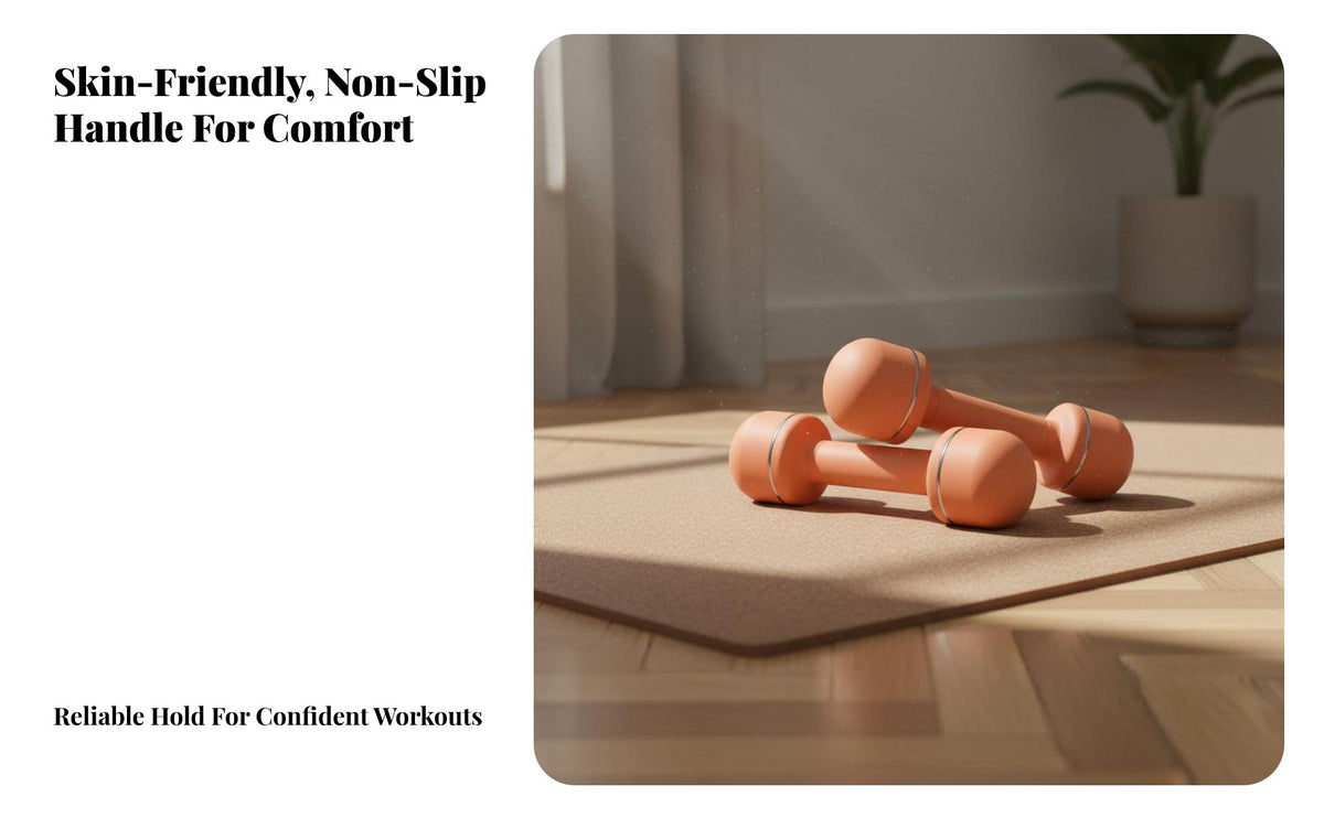 Anti-Slip Grip Adjustable Dumbbell Space Saving Adjustable Dumbbell Set Safety Lock Mechanism Selectable Weight Dumbbells Odorless Material for Women, Beginners