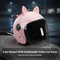 Electric Bike Helmet Four-Season Helmet with Visor Rainproof Visor Ed Headwear for Men, Motorcyclists, Daily Travel, Commuting, Street Riding
