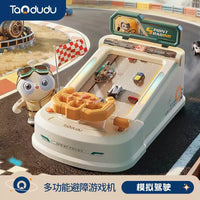 3D Obstacle Avoidance Racing Car Simulator Steering Wheel Game