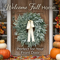 Eucalyptus Wreath Front Door, Spring Summer Wreath Front, Artificial Eucalyptus Wreath, Frosted Eucalyptus Wreath Front Door