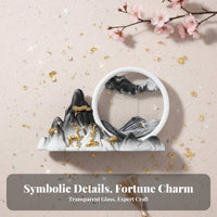 New Chinese Design Moving Sand Art Picture Creative Gift Dynamic Sand Picture 360° Rotatable for Adults, Students, Living Room, Home