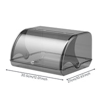Clear Makeup Organizer with Transparent Lid Dustproof Makeup Organizer with Lid Dust Free Display Case Elegant for Dresser