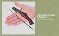 Mini Ice Fishing Rod Soft Tail Hard Action Saltwater Use