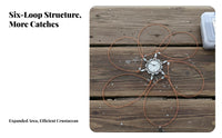 Castable Crab Cage Long Range Casting Efficient Grabs for Estuaries