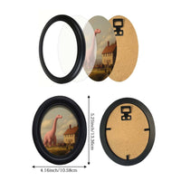 Tabletop Picture Frame Protects Photos Oval Picture Frame Simple Elegant Residential Design Decoration for Desk