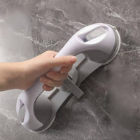 Easy to Install Suction Shower Grab Bar Removable No-Drill Shower Grip Heavy Duty for Elderly, Seniors