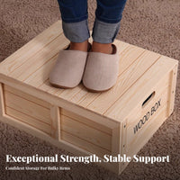 Pure Wood Construction Stackable Wooden Drawer Box customizable Design Stackable Organizer Box Freely Combinable Household Storage Large Capacity for Apartment Dwellers, homeowners, Under Bed, Bedroom, Living Room, Entryway