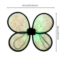 Butterfly Wing Costume Prop Comfortable to Wear Four Lobed Shape Theatrical Accessory for Stage Performance