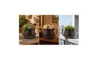 Teapot Planter Decorative Teapot Flower Pot Hollow Flowerpot for Garden, Courtyard, Living Room