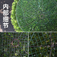 Artificial Eucalyptus Grass Ball for Outdoor Decoration, Iron, Rustic Style