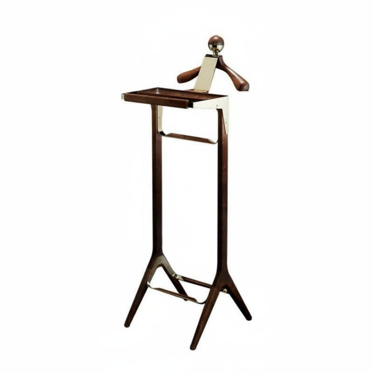 Multi-Functional Floor-Standing Suit Rack Vintage design Garment Stand Multifunctional Organizer Clothing Storage Sturdy and long-lasting for Adults, Professionals, Men, changing area, Walk-in Closet, Office