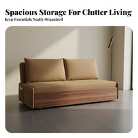 Foldable Fold-extendable Loveseat Bed 2-in-1 Design Sleeper Sofa Retro Retro Aesthetic transformable Couch Space-Saving for Apartment Dwellers, Students, homeowners, Living Room, Small areas, Lounge Area, Home Office