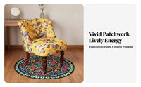 Sturdy Wood Frame Upholstered Accent Chair Retro Design Armchair Comfortable Backrest Living Room Furniture adaptable Placement for Interior Designers, Hotel Managers, Bedroom, Lounge Area, Small Spaces, Office