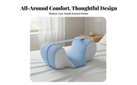 Posture Correction Pillow Memory Foam Roll-Resistant Pillow Ergonomic Design Wellness Product for Post-Surgery Patients, Elderly, Hospital