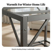 Foldable Design Folding Kotatsu Table Space Saving Winter Heating Table with Quilt Easy Installation Multi-Functional for Families, Seniors, Students, Living Room, Bedroom