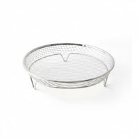 Easy to Clean Air Fryer Draining Basket High Temperature Resistant Stainless Steel Mesh Basket Dishwasher Safe Oil Draining Rack Rust-Proof for Grilling, Baking, Roasting, Dehydrating