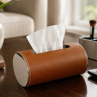 Metal Tissue Box Cover Long-Lasting Tissue Box Organizer Elegant for Living Room