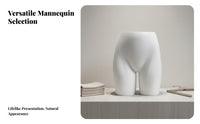Sturdy PV Plastic Lingerie Mannequin Lightweight Bra Display Bust Installation-Tool-Effortless Underwear Display Form Ergonomic Design for Retail Shop Owners, Boutique Managers, Trade Display Exhibitors, Window Displays, Display Room, Display Rooms