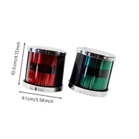 Left & Right Side Lamp Stainless Steel Boat Navigation Lamp