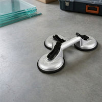 Heavy-Duty Three-Claw Suction Lifter Vacuum Triple Suction Cup Lifter Manual Non-Slip for Glaziers, Tilers, Diyers, Tile Laying, Renovation