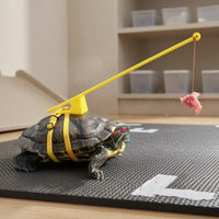 Turtle Walking Leash Telescopic Turtle Leash Harness Rod Handle Pet Tortoise Walking Rope for Outdoor