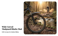 26/27.5 Inch Bike Mudguard High Toughness Mountain Bike Fenders Widened Mountain Bike Mud Flaps Thickened Fasteners Cycle