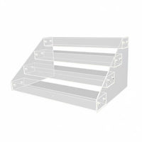 Multi-Level Display Rack Space-Saving Tiered Collectible Stand Easy Assembly