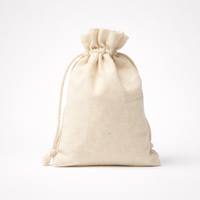 Canvas Drawstring Pouches with Reinforced Edges, Gift Packaging for Party Favors Jewelry Storage, Reusable Cloth Sacks with String Closure