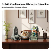 Feng Shui Decor Dragon Turtle Figurine Career Enhance Ing Chinese Dragon Turtle Sculpture Attracts Prosperity Shi Gan Dang Ornament Safeguarding Charm for Business Professionals, Away Ice Workers, Homeowners, Desk, Study Room, Entranceway, Tea Table