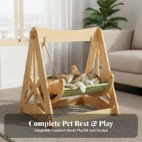 year-round Comfort Cat swaying Cradle Rocking Design Suspended Pet Lounger Comfortable Hanging Bed Breathable for Small Dog Owners, Indoors, Living Room, Balcony, outsidedoors