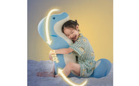Dolphin Body Pillow Curved Soft Dolphin Cushion Soft Bedding for Sleeping