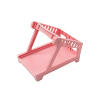 Angled Thermal Printer Stand Elevated Waybill Box Holder Space Efficient Plastic Stand with Sloped Platform Anti-Slip for Shipping Stations