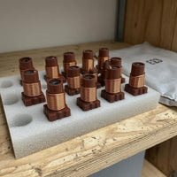 10 Pieces Center Adjustable Ferrite Inductor Copper Wire Square Base Inductor for Circuit Mounting