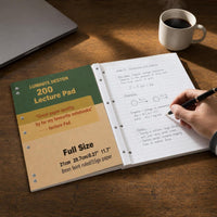 A4 Kraft Paper Notebook, 55gsm Thin Crisp Pages, Large Capacity Loose-Leaf Journal for Students