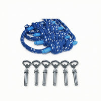 Stretch Wall Rope Easy to Install Stretch Rope with Buckles Stretch Aid Blue Inversion Assistant Adjustable for Yogis, Home Gym