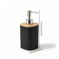 Ribbed Soap Dispenser Minimalist Soap Dispenser with Pump Sturdy Container Eco-Friendly for Kitchen