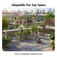 3-Tier Plant Stand Floor-Standing Tiered Plant Stand Indoor & Outdoor Use Flower Pot Holder for Gardeners, Apartment Dwellers, Balcony, Patio, Bedroom