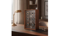 6-Slot Watch Winder Cabinet Automatic Watch Winder Box Anti Case Rotating for Dresser