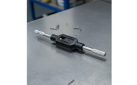 High Hardness Adjustable Tap Wrench Wear Resistant Tap and Die Handle Heavy Duty Manual Threader Hardened Steel Grips for Machinists, DIY Enthusiasts, Professionals