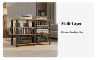 Amplifier Stand Maximum Ventilation Multi-Layer Audio Rack Sturdy and High-Fidelity Equipment Stand for Audiophiles
