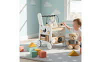 Young Child with Wheels Develops Fine Motor Skills Wooden Infant Push Pusher for Young Children, Infants