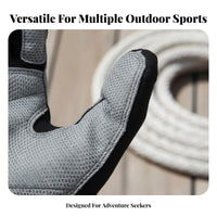 Long Finger Sailing Gloves Wear-Resistant Full Finger Climbing Gloves Sturdy Guarding Gear for Rock Climbers, Sailors