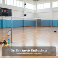 Badminton Net Easy Setup Portable Badminton Net Construction Sports Gear for Athletes