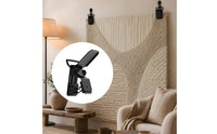 4 Pieces Spring-Loaded Tapestry Hooks with Clips Easy to Install Tapestry Clips Secure Quilt Hangers Heavy-Duty for Bedroom