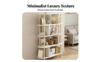 sturdy Wood Legs A-Frame shelving unit Floor-Standing Storage Shelf Modern Design Display Rack Sturdy Construction for Book Lovers, Homeowners, Decor aficionados, Living Room, Home Office, Bedroom