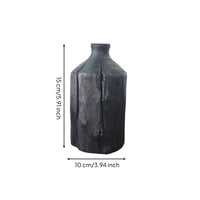 Wooden Vase Imperfection-Appreciating Bottle Vase Minimalist Flower Holder for Essentials-Focused Decorators, Tea Room